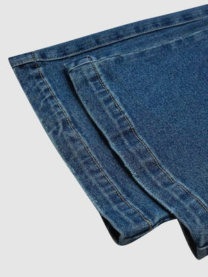 Liber Winter Women's Old, Wash water, Pleats Jeans