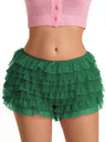 Y2K Bow Lace Multi-layered Wavy Lace Sweet Shorts