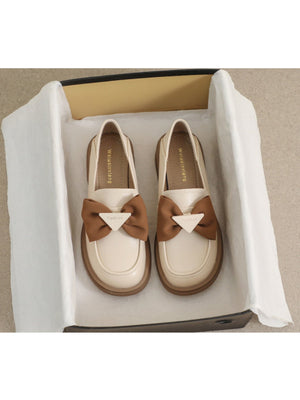 Liber Spring and Autumn Bowknot Women's Loafers