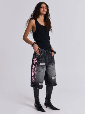 Liber Spring Women's Hole Jeans