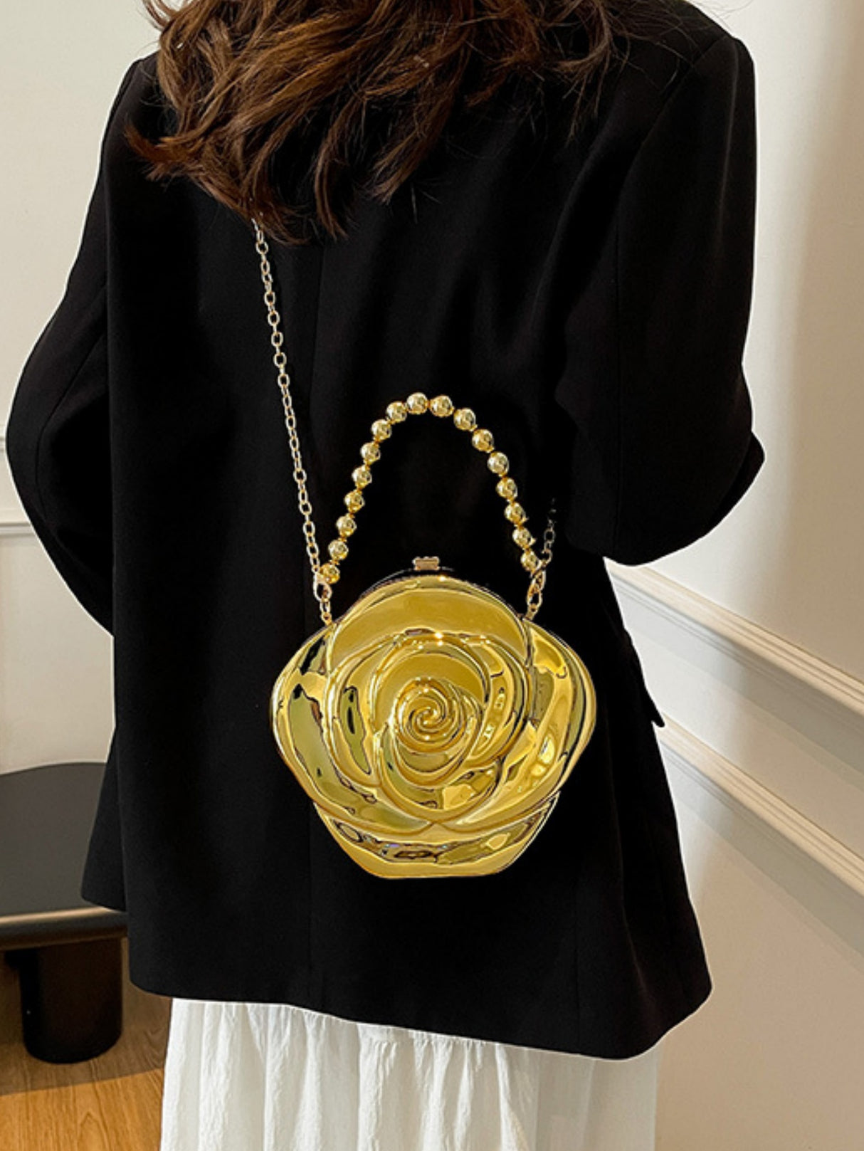 Floral Evening Shoulder Bag