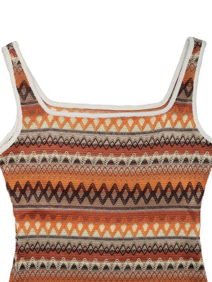 Slit Stripes Maxi Dresses