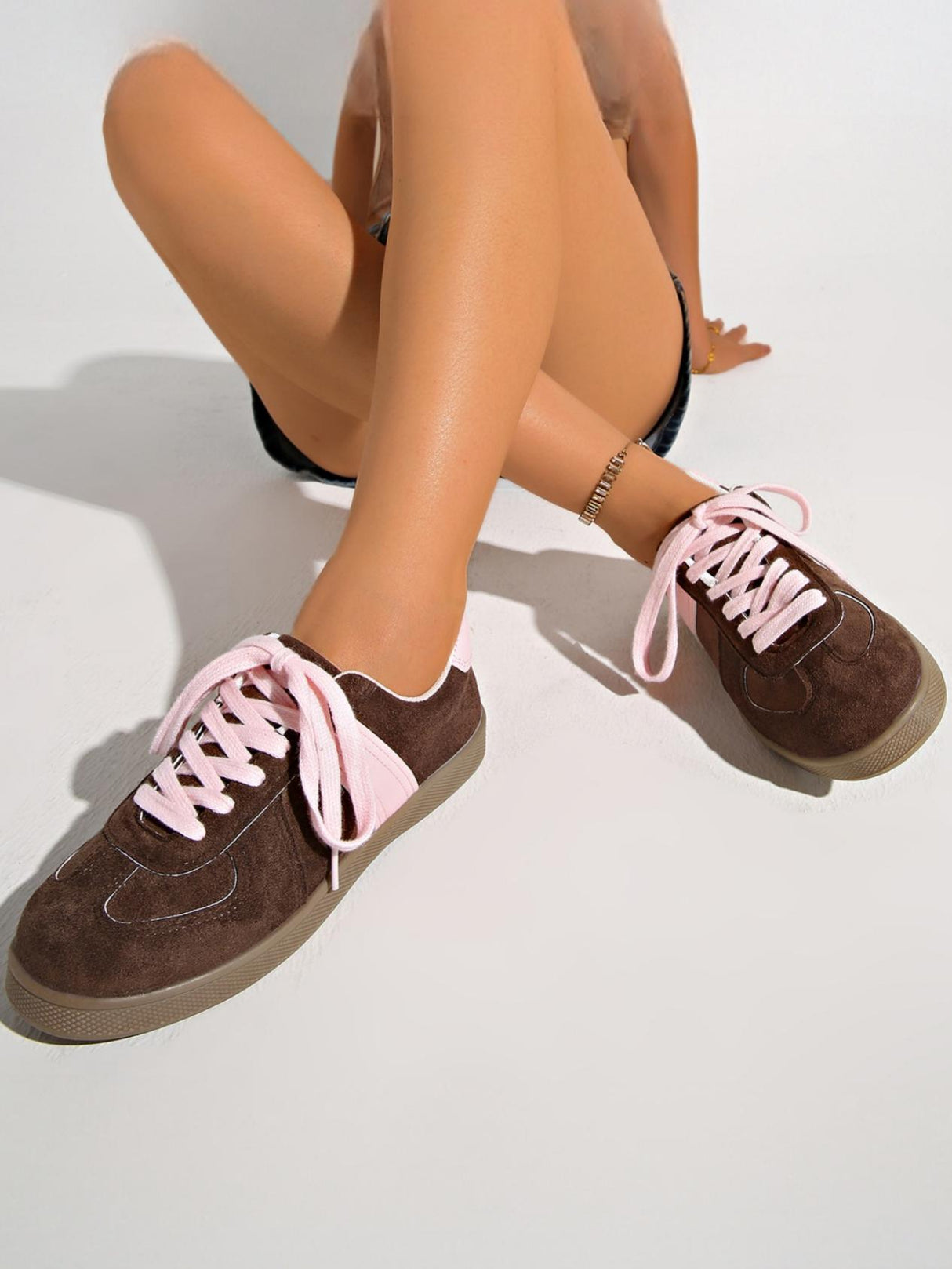 Retro Color-blocked German Training Shoes And Sneakers