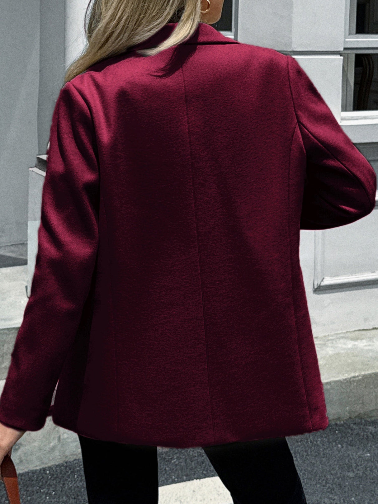 Woolen Lapel Buttons Blazers