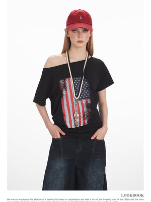 Liber Summer Women's 3D, Three-dimensional pattern Religious Nationality T-shirts
