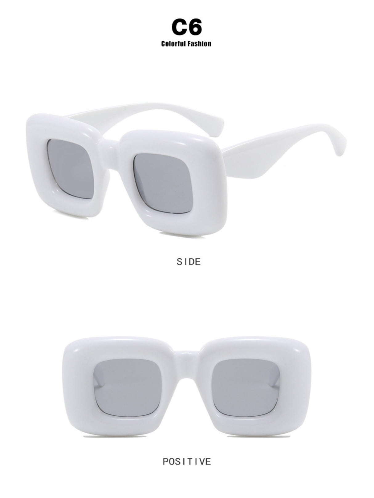 Irregular Full-rim Square Fashion Glasses