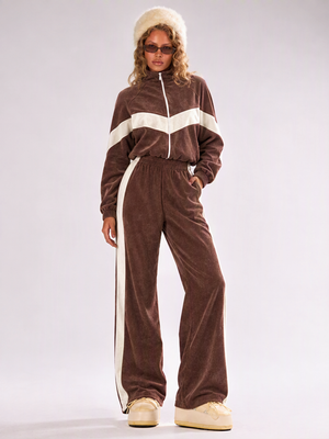 Fashionable Casual Sportswear Set, Zip-up Cardigan And Trousers, Two-piece Set