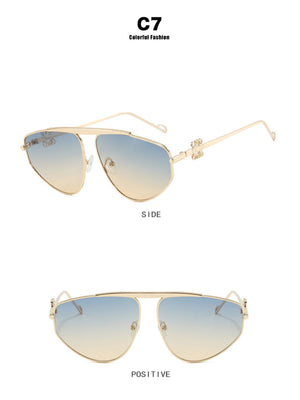 Frameless Aviator Sunglasses