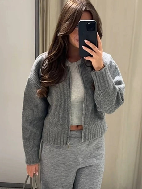 Liber Autumn Women's Knitting Sweatshirts&Hoodies