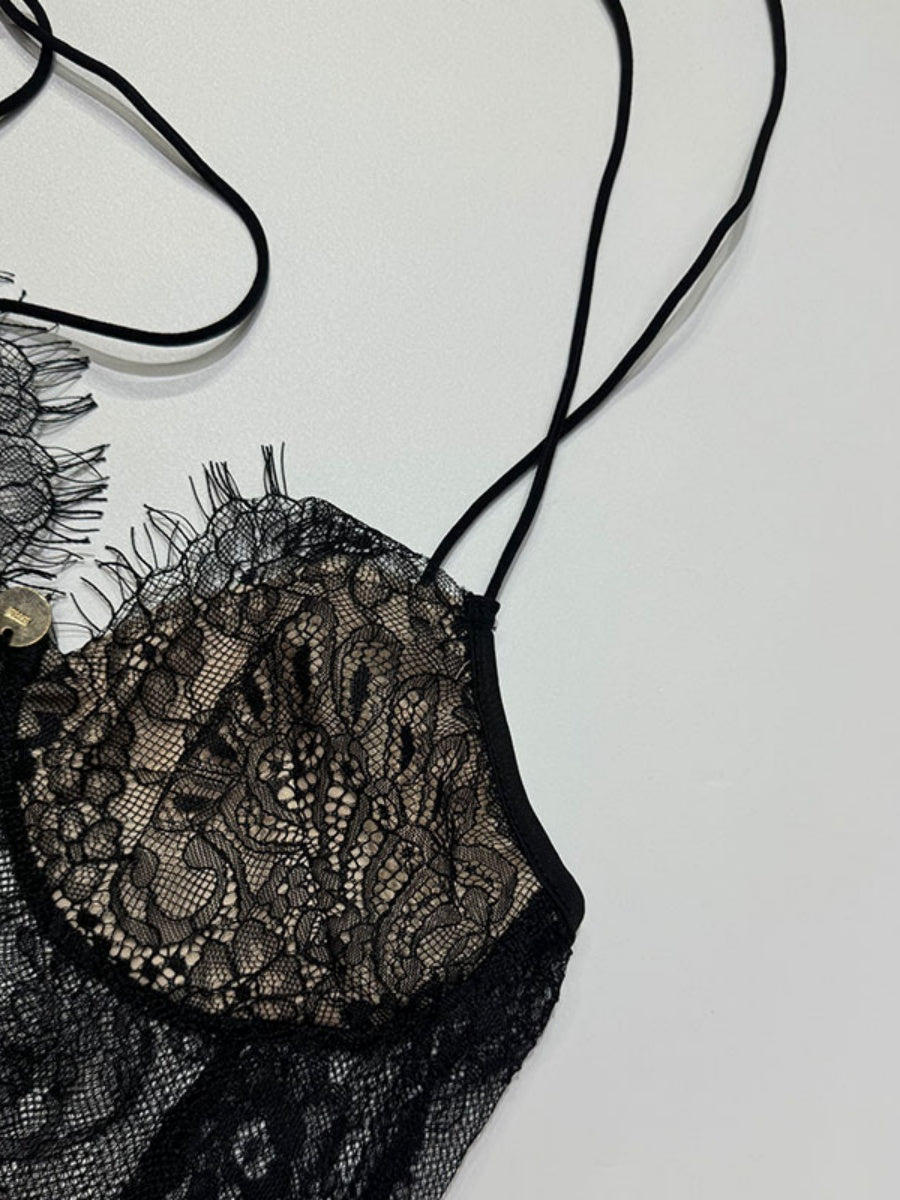 【SHIP AS USUAL】Deep V Perspective Lace Camisoles