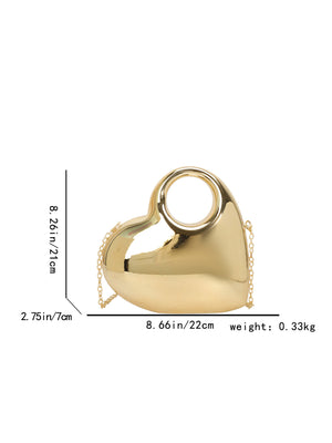 Heart-shaped Evening Shoulder Bag