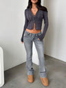 Washed And Distressed Skinny Jeans