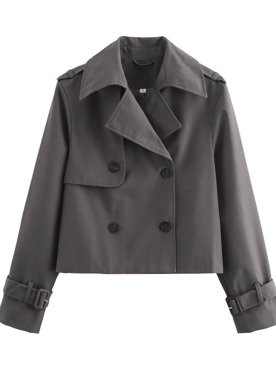 Buttons Short Trench Coats