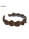 Braided Headband, Wide-brimmed Three-strand Sandwich Wig