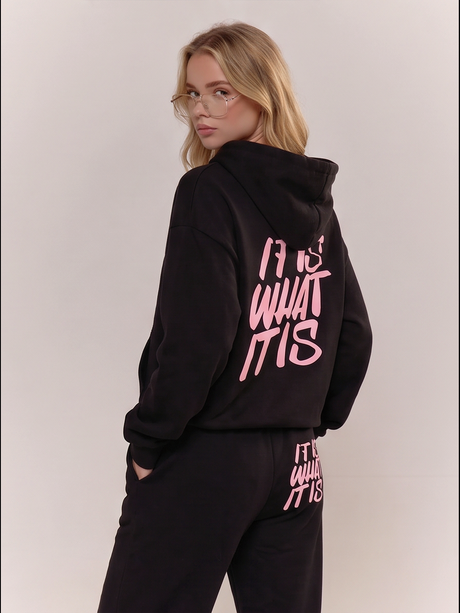 Ensembles 2 pièces sweat-shirts et pantalons de survêtement à imprimé lettres
