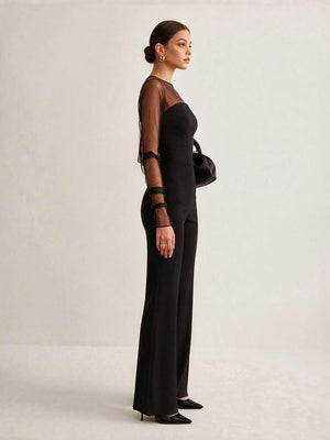 Sleeveless Single-breasted Wide Leg Work Clothes Jumpsuits