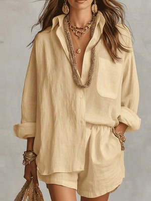 Lazy Style Shirts Shorts Set 2-piece Sets