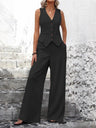 Vests Pants Distressed Commuting Set 2-piece Sets
