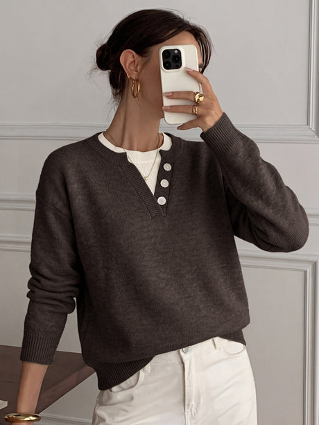 Splicing Color Blocking Sweaters