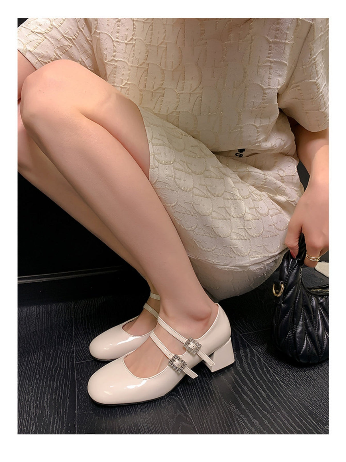 Liber Spring and Autumn Metal Women's Mary Jane Shoes