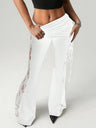 Silk Slim-fit Flared Trousers