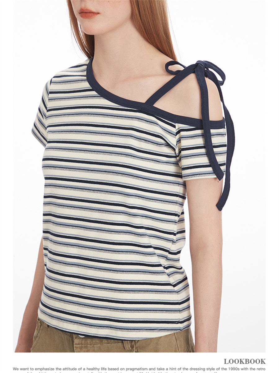 Liber Summer Women's Stripes Stripes/Plaid T-shirts