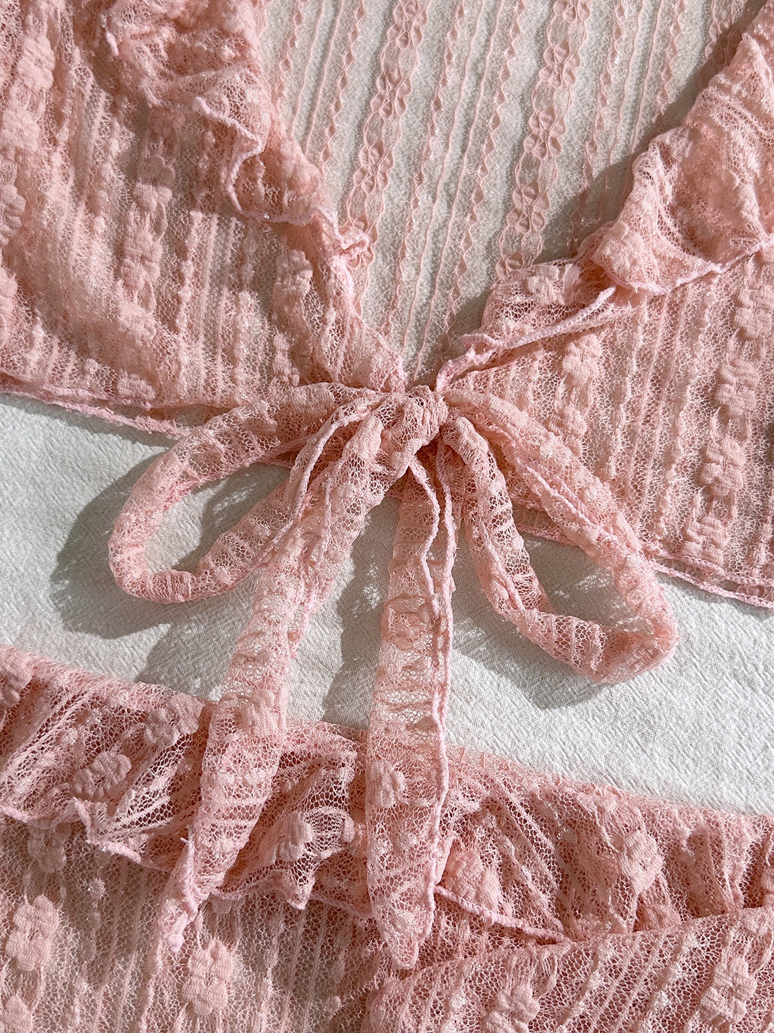 Sexy Lace Mesh Swimsuit Bikini Four-piece Set