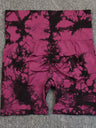 Seamless Tie-dye High-waisted, Tummy-flattening, And Butt-lifting Yoga Shorts