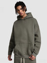 Solid Color All-match Plush Loose Hooded Hoodie Set