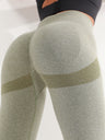 Seamless Exercise Yoga Fitness High-waisted, Tummy-flattening Elastic Pants
