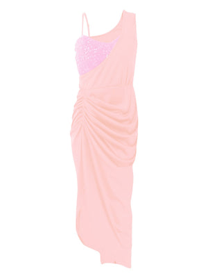 Sequins Slits Splicing Formal Dress Mini&Short Dresses