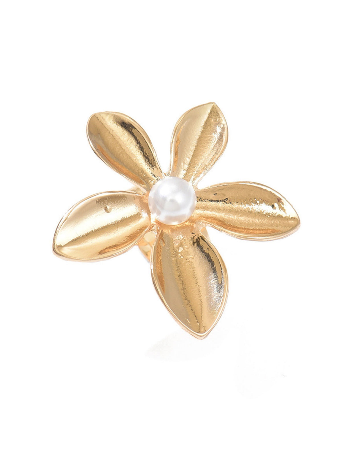 A Ring With An Exaggerated Design Inspired By Conch Shells And Starfish.