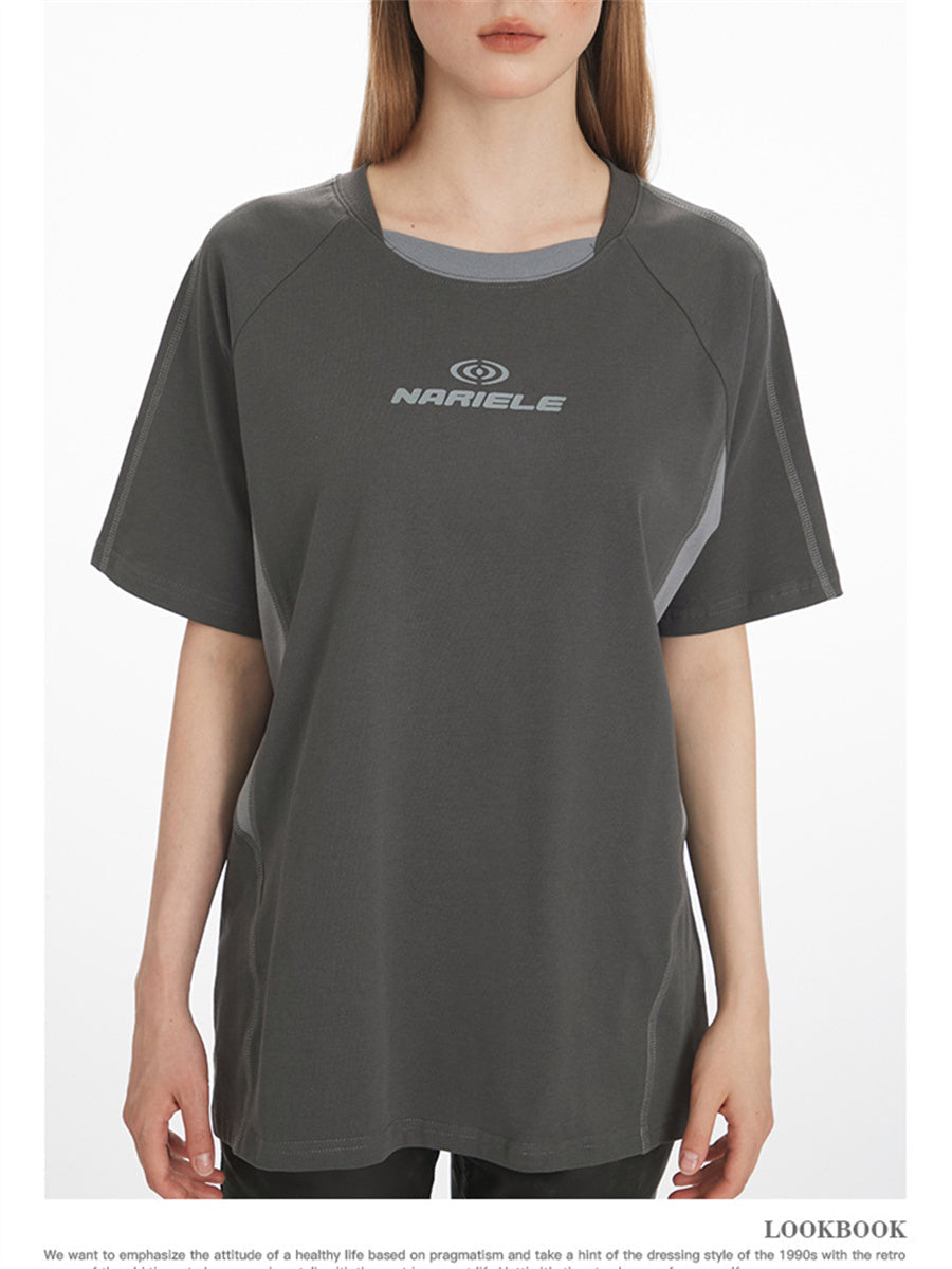 Liber Summer Women's Printed Letter T-shirts
