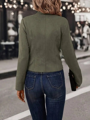 Slim And Versatile Double-breasted Blazer