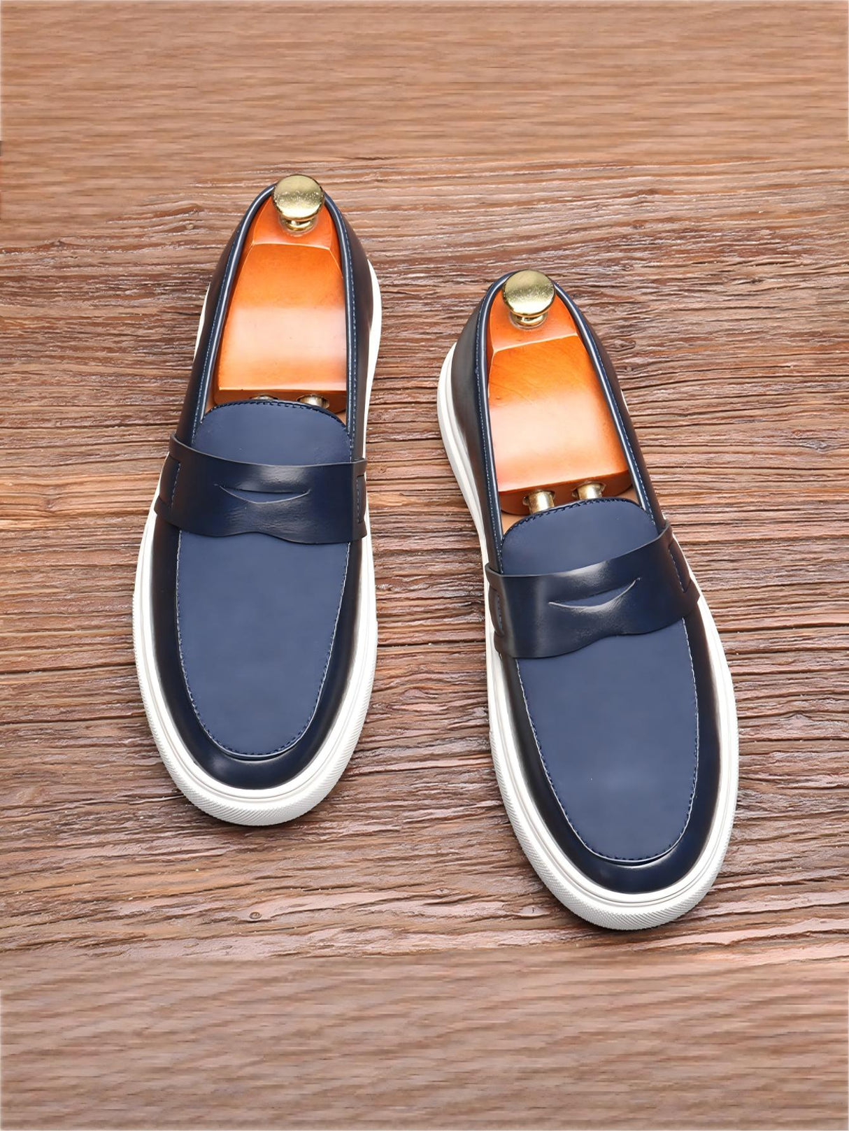 Spliced Slip-on Loafers