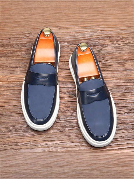 Spliced Slip-on Loafers