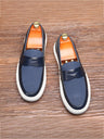 Spliced Slip-on Loafers