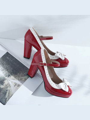 Bow-tie Platform High Heels