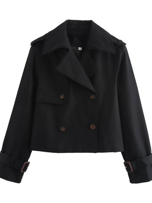 Buttons Short Trench Coats