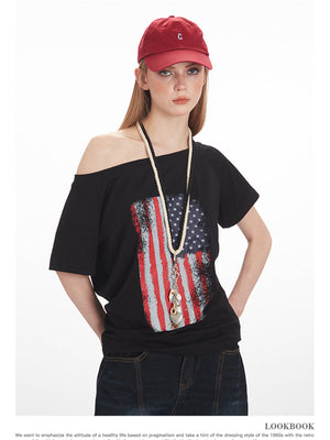 Liber Summer Women's 3D, Three-dimensional pattern Religious Nationality T-shirts