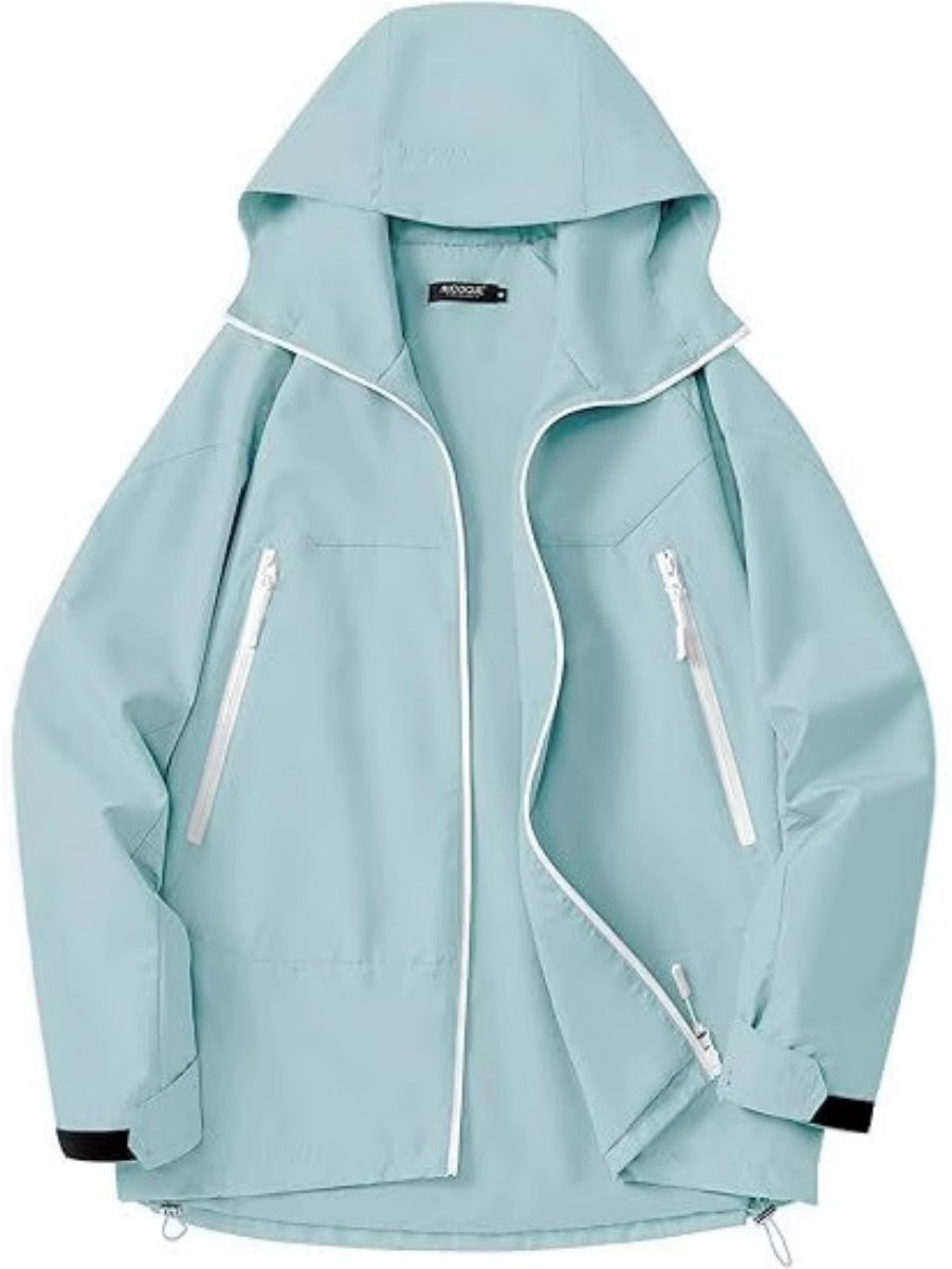 Hooded Waterproof Light Portable Raincoat Windproof Windbreaker