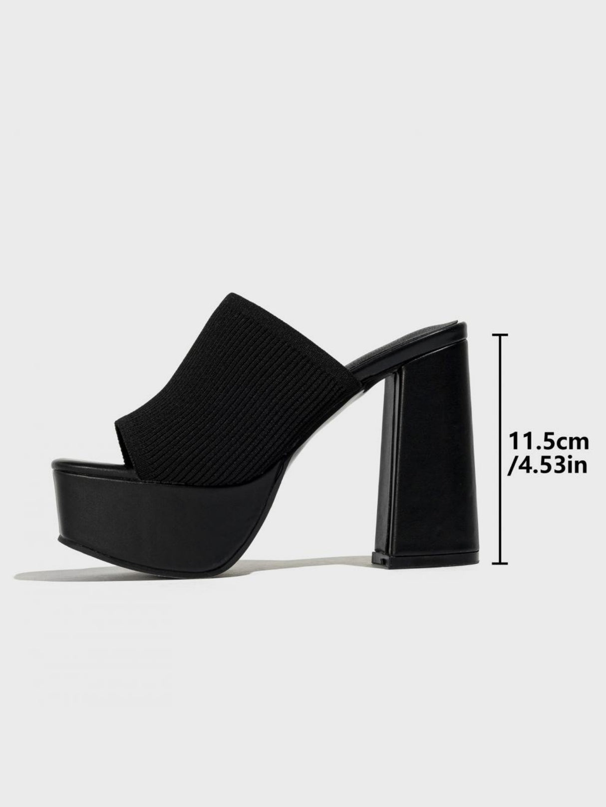 Flyknit Fashion Chunky Heel Waterproof Platform Outdoor Street Sandals