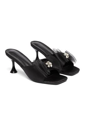 Bow-tie Women's High-heeled Sandals