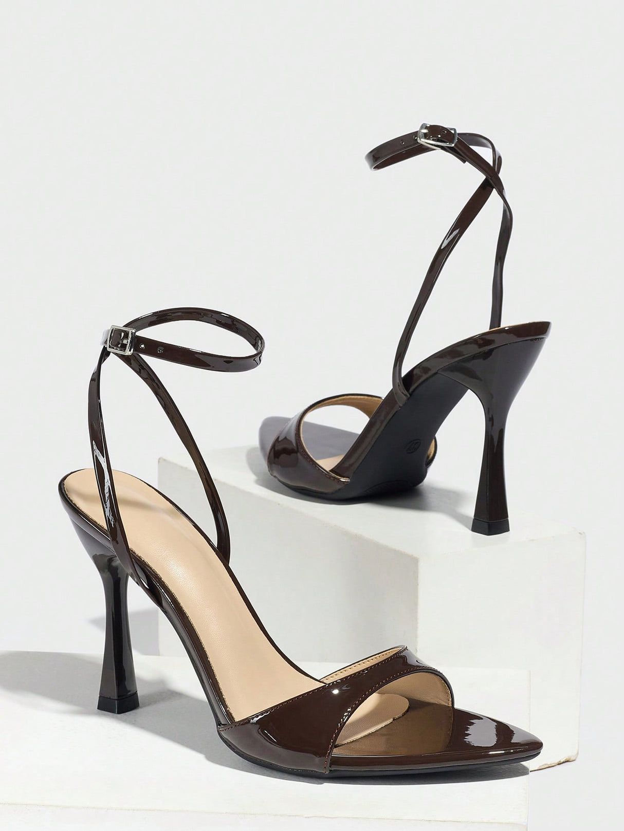 Pink High-heeled Sandals