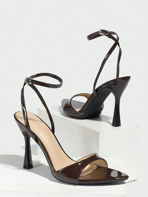 Pink High-heeled Sandals