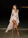 Long-sleeved Ruffled Cardigan Beachwear