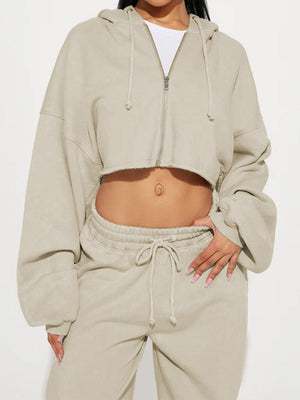 Long-sleeved Athletic Casual Sweatshirt Set