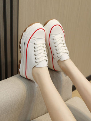 Women's Canvas Thick-soled Casual Sneakers