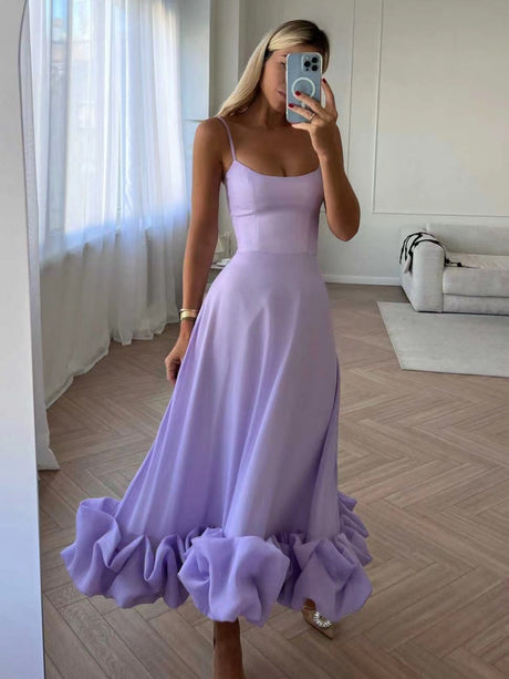 Large Skirt 3D Flowers Camisoles Maxi Dresses