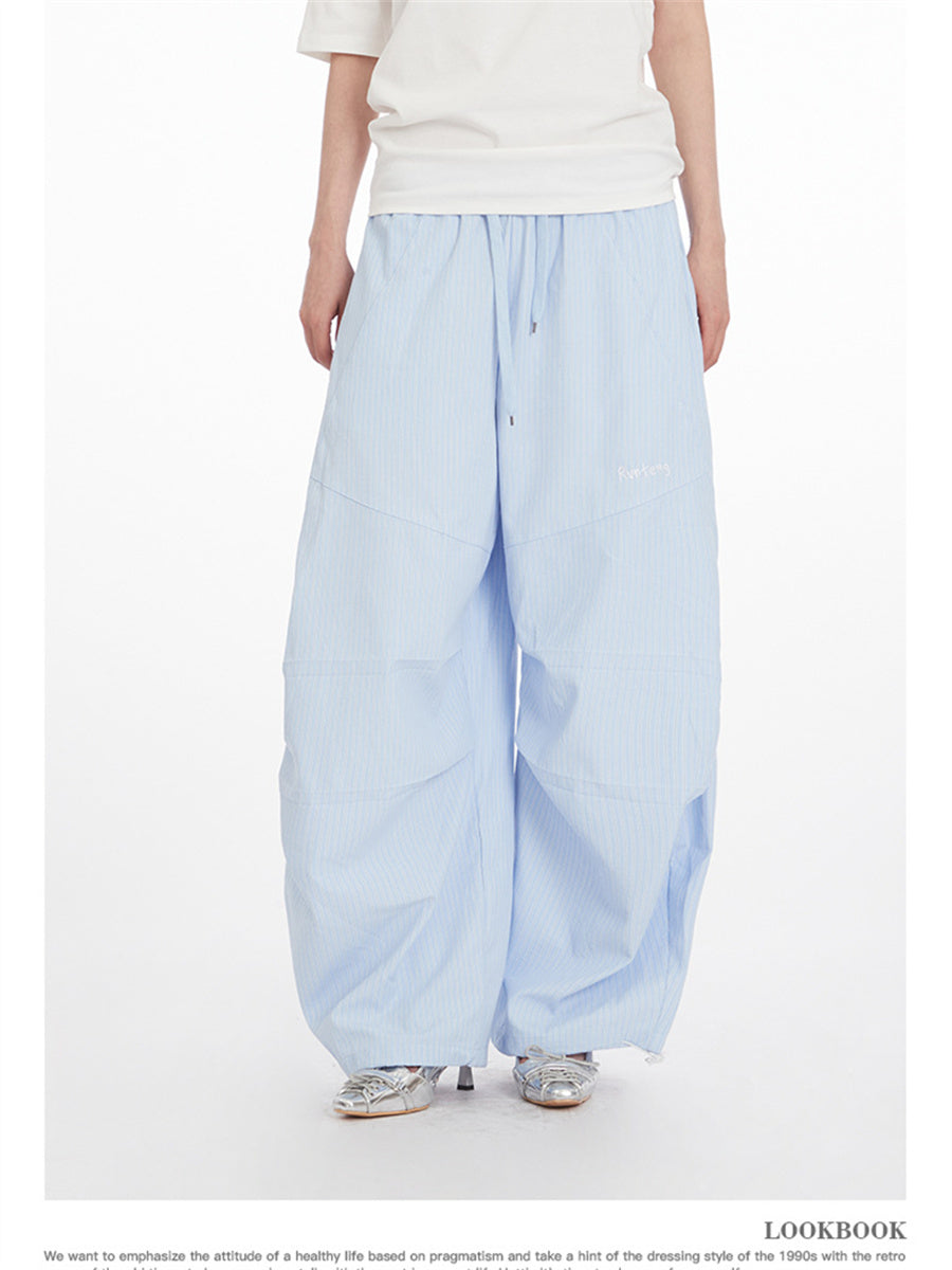 Liber Summer Women's Color matching Letter Pants